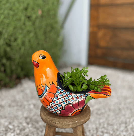 Case of 4 Talavera Pigeon Planter 7.8"