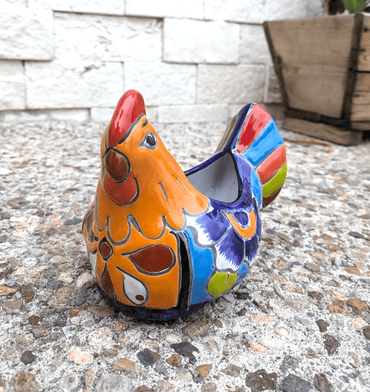 Case of 4  Talavera Chicken Pot 6.8"