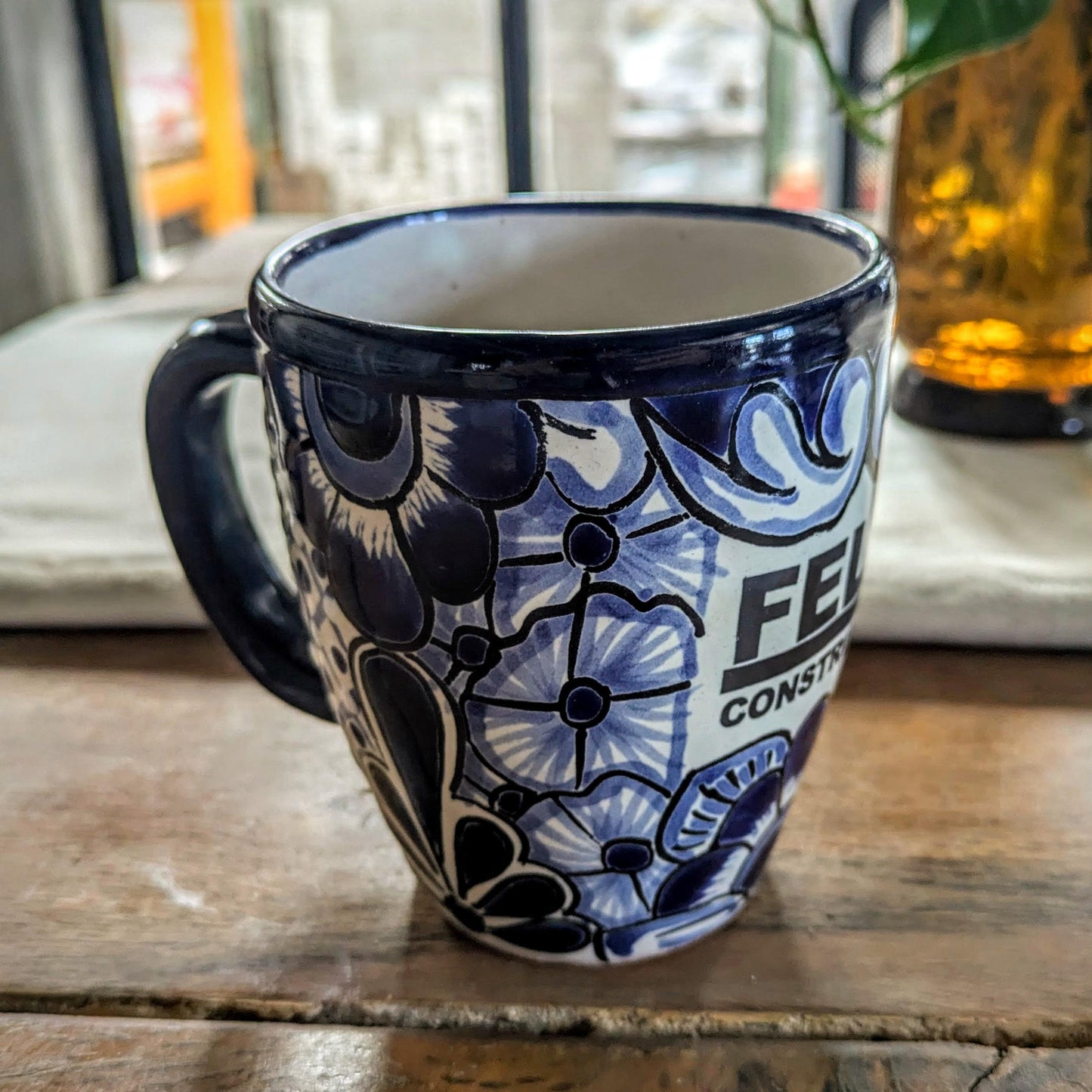 Customized Talavera Coffee Cup